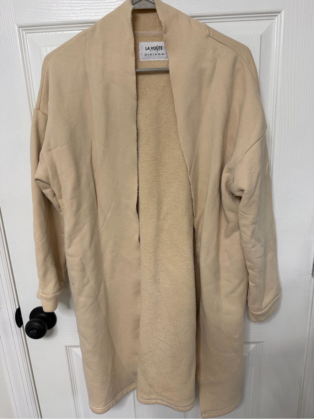 La VOÛTE Cream Open-Front Women's Coat